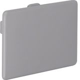 End cap made of PVC for slotted panel trunking LKG 75x50mm stone grey