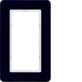 Frame with large cut-out, glass bl.