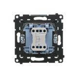 Single socket outlet with Schuko earthing, with shutters, (module), Simon 24, IP20, 16A, white