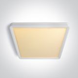 62020JU/W/V WHITE PLAFO SQUARE 24W CCTV UGR19 230V