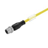 Sensor/actuator line, One end without connector, M12, Number of poles : 4, 10 m, pin, straight, Shielded: No, LED: No, Sheath material: PUR, Halogen: No