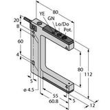 Photoelectric Sensor Bifurcated Retroreflective Sensor   SLM80B6