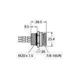 PROFIBUS-PA Flanschanschluss Flange   RSFV 48-0.3M/M20/C1117