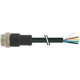 Mini (7/8) 4 pole, Male (Ext.) 0° w/ Cable TPE 4x18AWG ye , ITC/PLTC