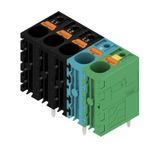 Printed circuit board terminals, 7.50 mm, Number of poles: 5, 180°, Solder pin length (l): 5 mm, tinned, black, PUSH IN without actuator, Clamping range, max. : 6 mm², Box