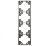 FOUR-GANG VERTICAL FRAME SILVER