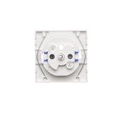 Double two-way switch with backlight light without symbol, 10AX, white matt