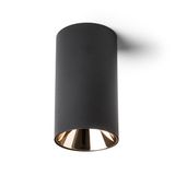CANTO ceiling light without inner shade black 230V LED GU10 8W
