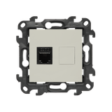 SOON ON SALE, RJ12 single telephone socket, (module), Simon 24, IP20, cashmere
