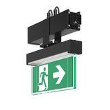 LINEDO, black, on/off Continuous line luminaire, L 336 B 62 H 308, CBS