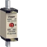 NH00-Fuse-link 160A 500V gG twin-Indicator insulated gripping lugs