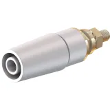 4 mm socket, screw connection, mounting Ø 8.3 mm, CAT II, white, 23.3050-29