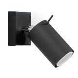 WALL LAMP RING BLACK GU10 1X40W IP20