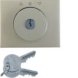 Central panel Berker with Lock for Blind Key: K.5 stainless steel