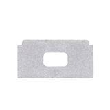 End cap for PG2 with hole, silver color, 1pc