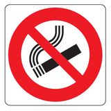 Square prohibition signs - Side: 330 mm