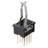 Relay Socket, Square, 14 Pins, Back-Mounting, Wrapping Terminals, With Clip PY  1204H