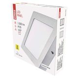 LED lampa PROFI, sudrabota, 17 x 17 cm, 12,5 W, neitrāli balta