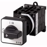 T0-5-8361/Z Changeoverswitches, T0, 20 A, rear mounting, 5 contact unit(s), Contacts: 10, 60 °, maintained, With 0 (Off) position, 1-0-2, Design number 8361