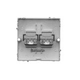 Touch panel 3 modules, Modul 1: 1 touch field, Module 2: 2 vertical touch fields, Module 3: 2 horizontal touch fields, Fixing: horizontal, Silver mist