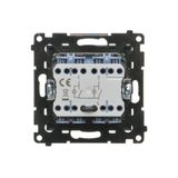 RTV final aerial socket for pass-through socket, (module), Simon 24, IP20, champagne matt