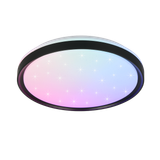 Solit LED ceiling lamp matt black starlight RGB