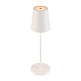 VINOLINA TWO, table lamp, battery-powered, IP65, 2200/2700/3000K, TOUCH, white