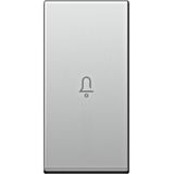 Cover with doorbell icon 1M, silver