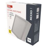 LED surface luminaire NEXXO, square, white, 12.5W, neutral white