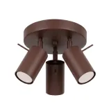 Ceiling lamp RING 3P brown