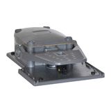 Foot switch, K series, one pedal, with pedal actuator block, metal body, open. Contacts 1NO+1NC snap action