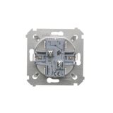Three position (1-0-2) blind control double switch, 10A, Silver matt, metalic
