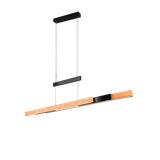 Trajan LED pendant matt black/wood