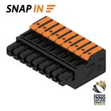 PCB plug-in connector, female plug, Pitch in mm (P): 5.00 mm, Number of poles: 9, 180°, Box
