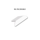 End cap for PX1 without hole, silver color, 1pc