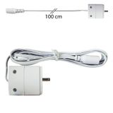 Connection connector with cable to a linear LED light