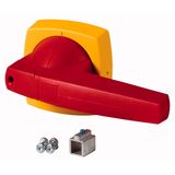 K3CR Toggle, 10mm, for mounting shroud, red/yellow
