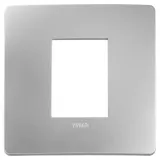 Plana Up 2M cover plate, silver