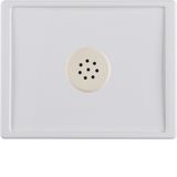 Centre plate microphone for interface unit, arsys, p. white glossy