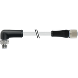M12 Power male 90° / female 0° L-cod. PUR 5x1.5 gy 1.5m