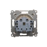 Double loudspeaker socket, Bronze matt, metalic
