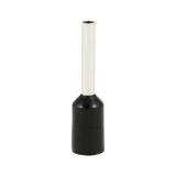Single insulated sleeve terminal HI 0.75/8 black, Al/Cu
