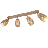 Bidar spotlight 4-pc E14 coffee brown