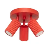 Ceiling lamp KARBON 3P red