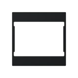 Cover plate - KNX motion sensor - 2M - Matt Black