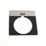 Allen-Bradley, 800T-X512, 800T Legend Plate, Standard, HIGH, Gray