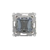 Double roller shutter button (1-0-2), 10A, white