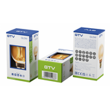 LED Bulb GLOW, E27, G80, 4 W, 190 lm, 1800K, AC220-240V, 320°