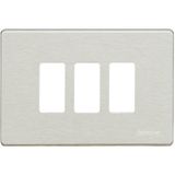Cover plate Magic 3-module oxidal