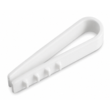 Dowel-clamp round D8 White (100 pcs.)